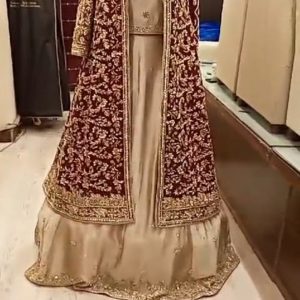 Gown with Blouse and Sharara